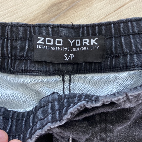 Jogger stretch denim by Zoo York men’s size small S black faded wash - Picture 3 of 7